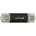Produktbild: Intenso Twist Line USB-Stick 128 GB Anthrazit 3539491 USB-A, USB-C®, USB-A (USB