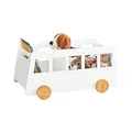 Produktbild: SoBuy KMB41-W Kinderregal Aufbewahrungsregal für Kinder Bücherständer Spielzeugregal Bücherregal Kinder BHT ca.: 68x33x43cm