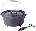 Produktbild: El Fuego Dutch Oven, Feuertopf aus reinem Gusseisen, verschiedene Größen