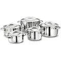 Produktbild: Kopf Topfset, Silber, Metall, Rund, breiter Schüttrand, Kochen, Töpfe, Topfsets