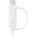 Produktbild: SAMSUNG USB-A 2.0 auf USB-C/USB 2.0 Micro-B Combo Adapterkabel  1.5m weiß