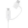 Produktbild: Samsung Combo USB-A - Micro USB und USB-C Kabel 1,5m - Weiß