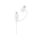 Produktbild: Samsung Combo-Kabel (USB-C & micro-USB), weiß