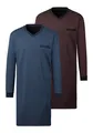 Produktbild: Nachthemd 2 Stk. tlg. in bequemer Weite, Gr. 44/46 (S) - N-Gr, blau-marine N-Gr