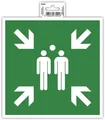 Produktbild: Klebeschild Sammelplatz 20 cm