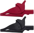 Produktbild: Testo 0590 0008 Krokodilklemmen-Set Buchse 4mm CAT III 600V Schwarz, Rot