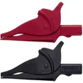 Produktbild: testo 0590 0008 Krokodilklemmen-Set Buchse 4 mm CAT III 600 V Schwarz, Rot