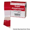 Produktbild: Flatterband 80 mm extrem Reißfest Warnband Absperrband 500 m - 24 -1100