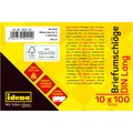 Produktbild: Idena BU DL weiss 75g 100er sk o.F. FSC-Mix (DIN lang (11 x 22 cm), 100 x) (22663171)