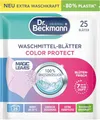 Produktbild: Dr. Beckmann MAGIC LEAVES Waschmittel-Blätter COLOR | vordosierte & wasserlösliche Waschblätter | platzsparend und leicht anzuwenden | 25 Blätter