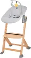 Produktbild: Kinderkraft Kombihochstuhl Set: Kinderstuhl ENOCK + Babywippe CALMEE GREY (Set, 2 St), mitwachsend