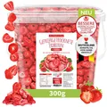 Produktbild: ERDBEEREN GEFRIERGETROCKNET 300g, fruchtige gefriergetrocknete Erdbeeren in S...