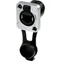 Produktbild: Rean RJ45 Durchgangs-Einbaubuchse, IP65, vernickeltes D-Gehäuse RRE8F-Z-000-1 B (RRE8F-Z-000-1)