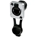Produktbild: Rean AV  RJ45 Durchgangs-Einbaubuchse, IP65, vernickeltes D-Gehäuse RRE8F-Z-0...