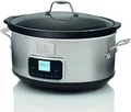 Produktbild: Electrolux ESC7400 Slow Cooker - Slow Cooker aus Edelstahl mit 6 vordefinierten Programmen, 235 W, 6,6 lt
