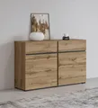 Produktbild: OTTO home Sideboard Cross,Breite 119,5 cm, moderne grifflose Kommode,2 Türen/2 Schubkästen, Schubladenschrank,Anrichte mit viel Stauraum, Einlegeböden verstellbar