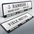 Produktbild: 2 Kennzeichenhalter | HAMBURG 06 | Kiez | Moin Hansestadt | HH | DHL-Versand