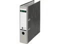Produktbild: LEITZ® Ordner 1080, DIN A4, Rückenbreite 80 mm, Griffloch, geklebtes Rückenschild, Hartpappe, 1 Stück, grau