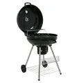 Produktbild: BBQ-Toro Kugelgrill Ø 57 cm | BBQ Kugelgrill Holzkohle, Barbecue Grill mit Thermometer, Grill Holzkohle rund, Holzkohlegrill mit Deckel (Deckel montiert)