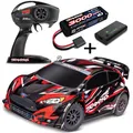 Produktbild: Traxxas TRX74154-4-RED - Ford Fiesta ST Rally Brushless BL-2s + 3000 Lipo + USB
