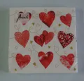 Produktbild: 20 Servietten Herz Herzen rot 1 Packung OVP Motivservietten Liebe Motivserviette