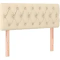 Produktbild: vidaXL Kopfteil Creme 100x7x78/88 cm Stoff