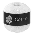 Produktbild: LANA GROSSA Cosmo | Beilaufgarn aus Baumwolle mit großen und kleinen Pailletten | Handstrickgarn aus 100% Baumwolle | 100g Wolle zum Stricken & Häkeln | 260m GarnFB 1
