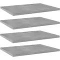 Produktbild: Bücherregal-Bretter 4 Stk. Betongrau 40x30x1,5 cm Holzwerkstoff Vidaxl