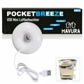 Produktbild: POCKETBREEZE USB Mini Luftbefeuchter & Aroma Diffuser, Ultraschall-Vernebler Humidifier weiß