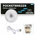 Produktbild: POCKETBREEZE USB Mini Luftbefeuchter Diffuser Ultraschall-Vernebler Humidifier