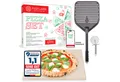 Produktbild: Pizza Lover Pizzastein Pizzastein-Set - Pizzaschieber + 30x38cm Backstein + Roller, (4in1, Pizzastein aus Cordierit, harteloxierte Pizzaschaufel, Pizzaroller), 4in1 Pizzastein-Set mit Pizzaheber