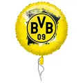 Produktbild: Amscan 4270001 - Folienballon BVB, Borussia Dortmund, befüllbar mit Helium oder Luft, Fan, Fußball, Party, Geschenk, Dekoration