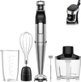 Produktbild: Stabmixer Set 5 in 1 1100W Edelstahl Pürierstab mit Zerkleinerer Schneebesen