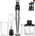 Produktbild: BESROY Stabmixer Set 5 in 1, 1100W Pürierstab Elektrisch, Stufenlose 