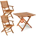 Produktbild: CASARIA® Balkonmöbel-Tisch-Set FSC®-Zertifiziert 2-Personen