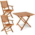 Produktbild: DeubaXXL DE Casaria® Garten-Sitzgruppe 3-tlg Akazienholz 997602