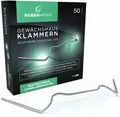 Produktbild: 50xRasenwerk® Gewächshaus Klammern/Sturmfeste Gewächshausklemmen 304 Edelstahl