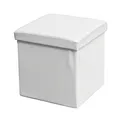 Produktbild: Sitzwürfel, Storecube, Polsterhocker mit Stauraum, faltbare Aufbewahrungsbox,...