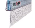 Produktbild: STEIGNER Duschdichtung 30cm Gerade PVC Ersatzdichtung für Dusche, L: 30 cm, (1 Stück Packung, Einzeldichtung), Glasstärke 3,5/4/ 5 mm Model: UK04