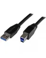 Produktbild: StarTech.com Aktives USB 3.0 USB-A auf USB-B Kabel 5m zu B Anschlusskabel 3.1 Gen 1 5 Gbit/s (USB3SAB5M)