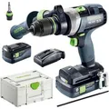 Produktbild: Festool Akku-Bohrschrauber QUADRIVE TDC 18/4 5,0/4,0 I-Plus, 18V / 5Ah+4Ah, mit 2 Akkus, Ladegerät und Koffer