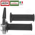Produktbild: Gasgriff Schnell Tommaselli HF Poliert Aluminium Motorrad Oldtimer + Griffe