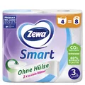 Produktbild: Zewa Toilettenpapier 3-lagig ohne Hülse 4 Stück umweltfreundlich recycelt
