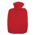 Produktbild: HUGO FROSCH 0411 Wärmflasche 100% Polyester 1,8l Klassik Fleece, rot