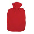Produktbild: HUGO FROSCH 0411 Wärmflasche 100% Polyester 1,8l Klassik Fleece, rot