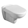 Produktbild: Geberit WC-Sitz Mango weiß, mit Deckel, Scharniere verchromt