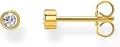 Produktbild: Thomas Sabo Einzel Ohrstecker weißer Stein gold vergoldetes Silber H2136-414-14