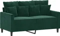 Produktbild: vidaXL 2-Sitzer-Sofa Dunkelgrün 120 cm Samt