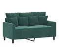 Produktbild: vidaXL Sofa, 2-Sitzer-Sofa Dunkelgrün 120 cm Samt