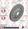 Produktbild: 2x Bremsscheibe Zimmermann 100.3367.70 2 Bremsscheiben Vorderachse Vorne